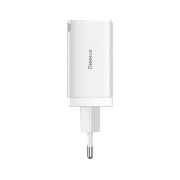 Network charger Baseus GaN5 Pro Fast, 65W, PD cable, White - 40410 έως 12 άτοκες Δόσεις