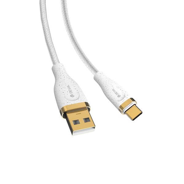 Devia cable Star USB - USB-C 1,5 m 2,4A white 6938595387623