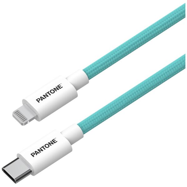 PANTONE MFi cable Lightning - USB-C 1,5m PT-CTL002-5 Teal 3242C 4713213365618