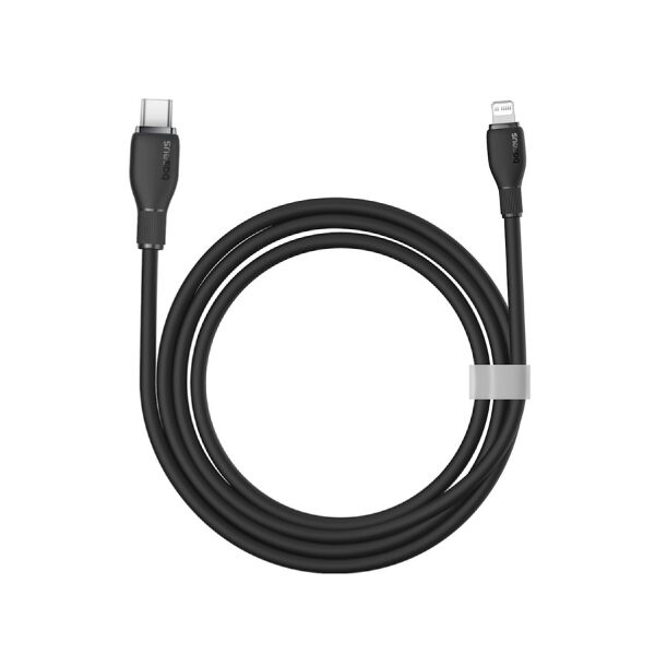 Data cable Baseus Pudding, Type-C - Lightning, 20W, 1.2m, Black - 40433 έως 12 άτοκες Δόσεις