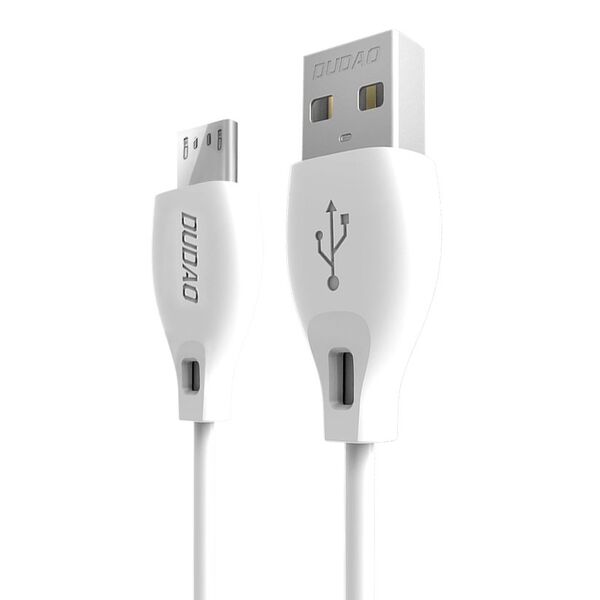 Dudao cable micro USB cable 2.4A 2m white (L4M 2m white)