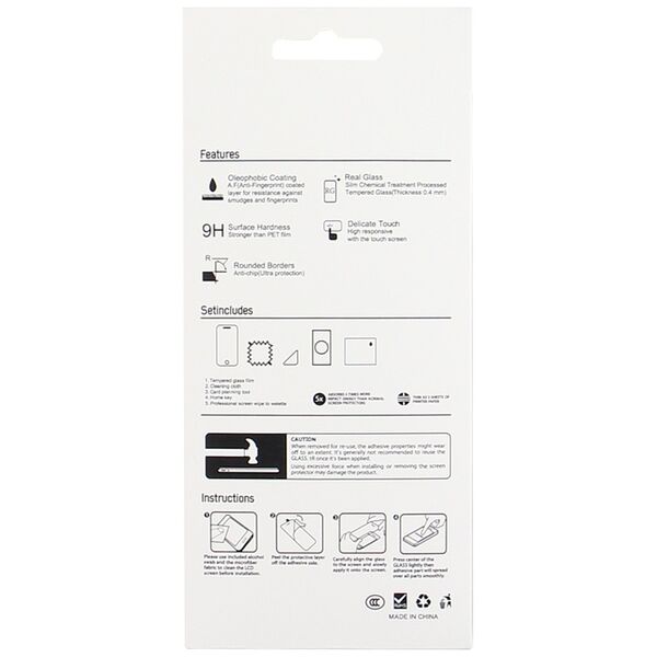 Tempered glass 2,5D for iPhone 15 6,1&quot; 50in1 5900495549495