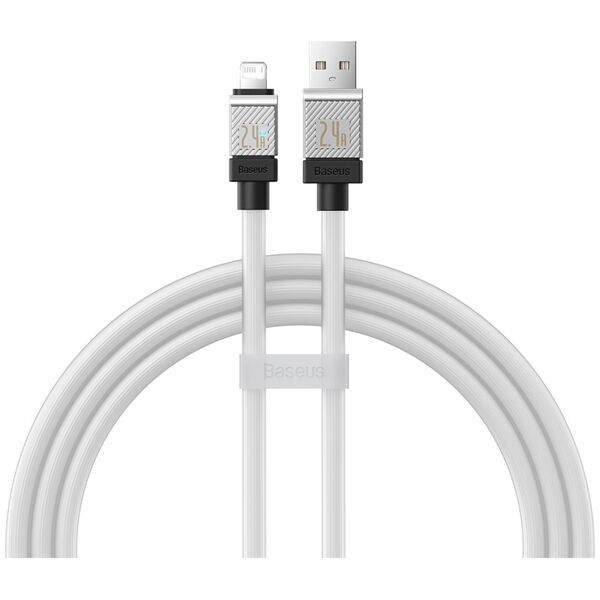 Baseus cable CoolPlay USB - Lightning 1m 2,4A white 6932172626730