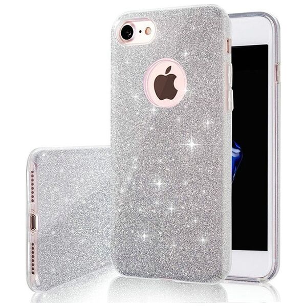 Glitter 3in1 case for Samsung Galaxy S23 Ultra silver 5900495073570