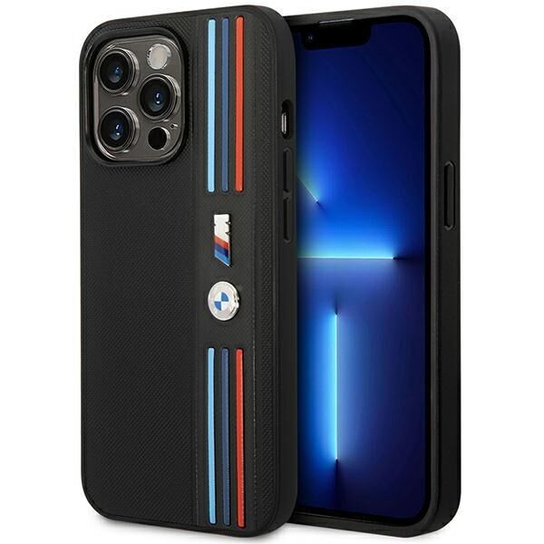 Case BMW BMHCP14L22PPMK iPhone 14 Pro 6.1" black/black Tricolor M Collection