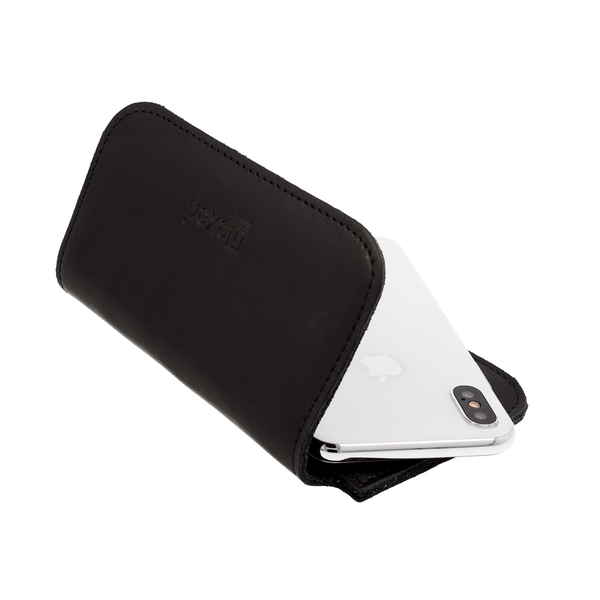 Smooth leather holster IPHONE 6+ / 7+ /  8+, SAMSUNG GALAXY A30 / A50 / A30S / S20+ black 09035461