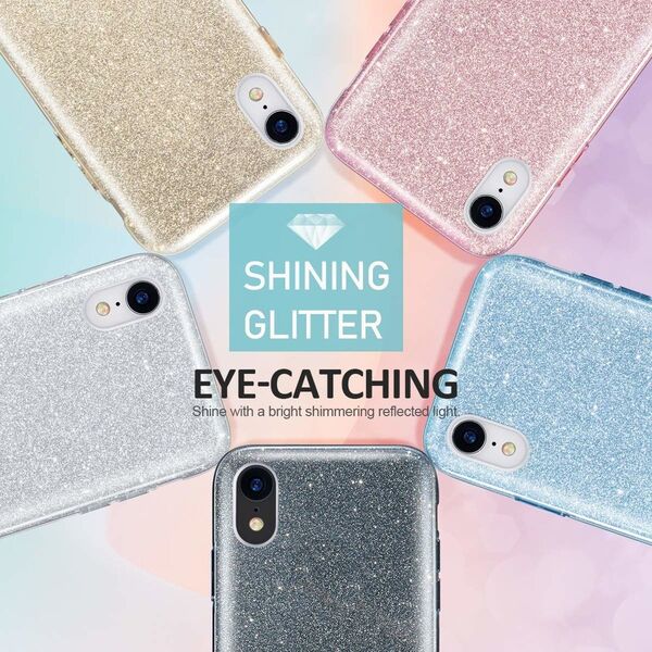 Glitter case LG K8 2018 blue 8819100001686