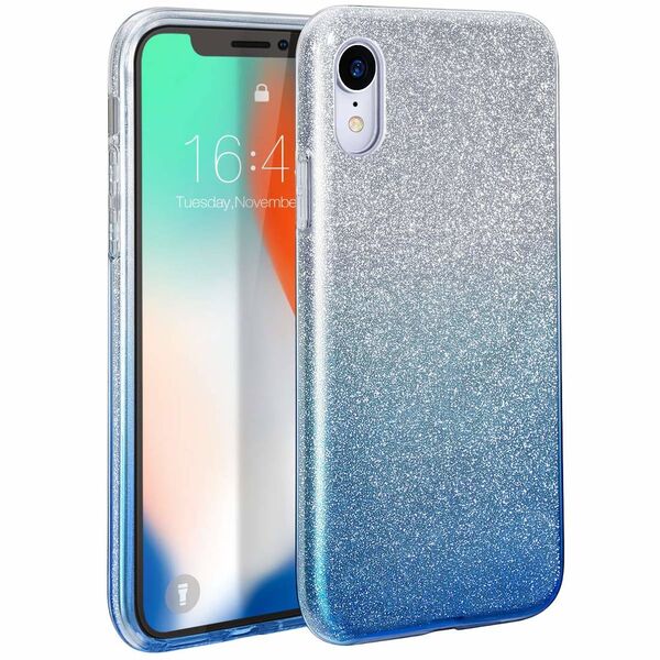 Case XIAOMI MI 11 Glitter silver & blue 5902429901263