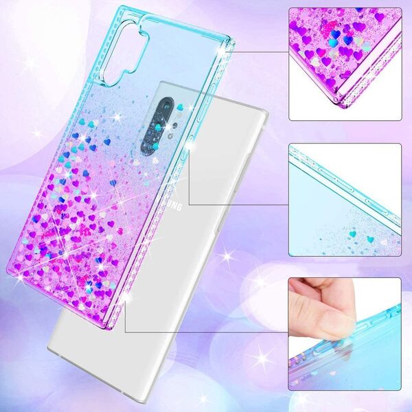 Case IPHONE 12 MINI Diamond Liquid Glitter blue-purple 5904161101598