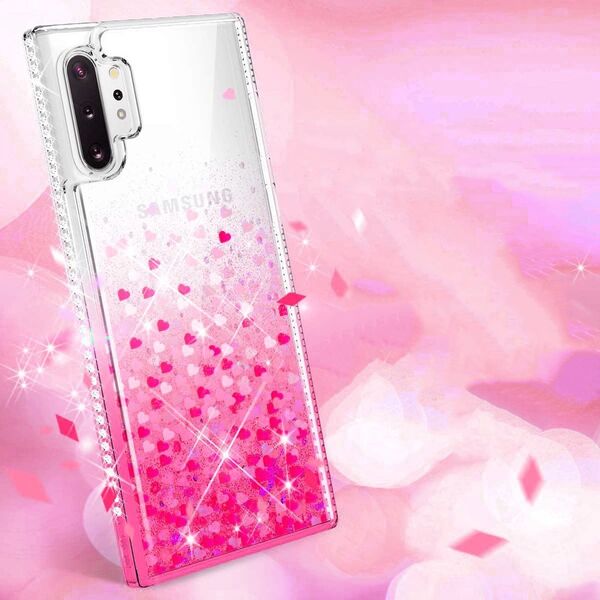 Case IPHONE 12 PRO MAX Diamond Liquid Glitter pink 5904161101666