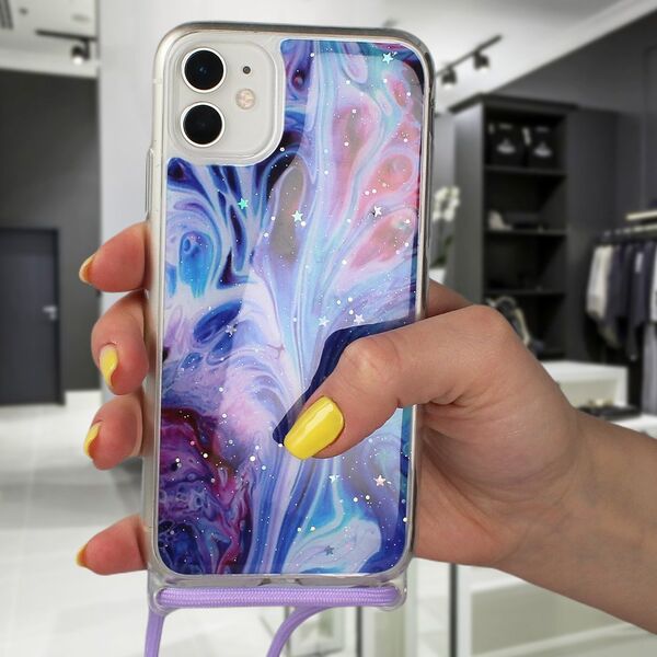 IPHONE 11 PRO MAX Rope Glitter Case blue 5904161102946