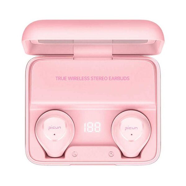 Bluetooth 5.0 TWS PICUN W13 wireless earphones pink 5904161107903