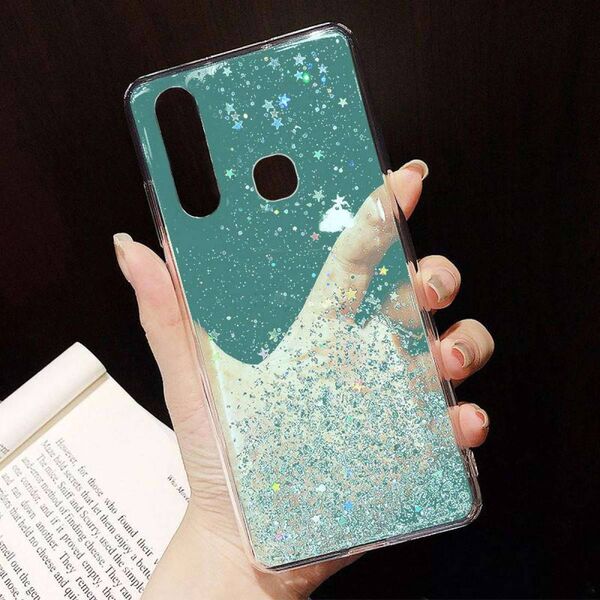 Case IPHONE 13 PRO Sequins Glue Glitter Case mint 5904161117469