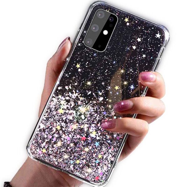 Case IPHONE 13 PRO Sequins Glue Glitter Case black 5904161117476