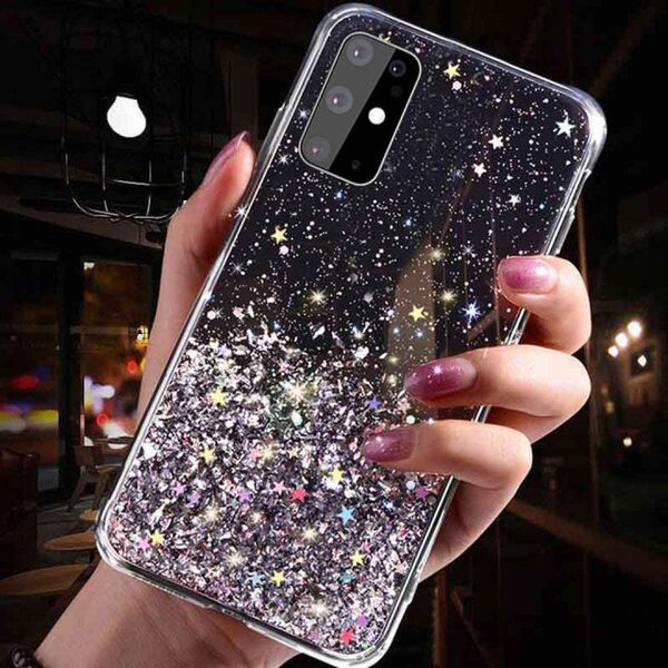 Case IPHONE 13 PRO Sequins Glue Glitter Case black 5904161117476