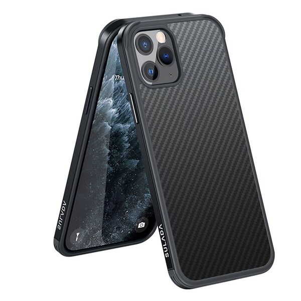 Case IPHONE 11 PRO Sulada Carbon Fiber Hybrid Case black 5904161115496