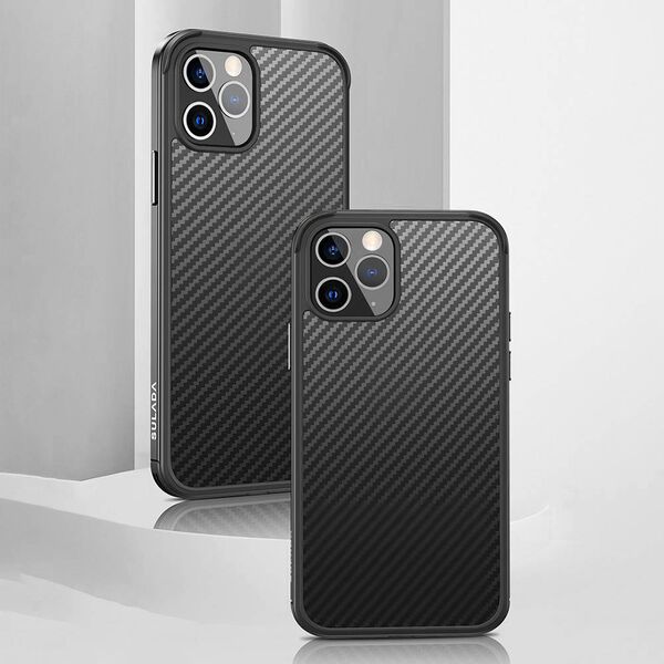 Case IPHONE 11 PRO Sulada Carbon Fiber Hybrid Case black 5904161115496