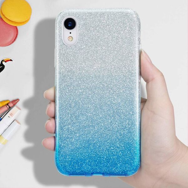 Case XIAOMI REDMI 10 Glitter silver & blue 5904161119401