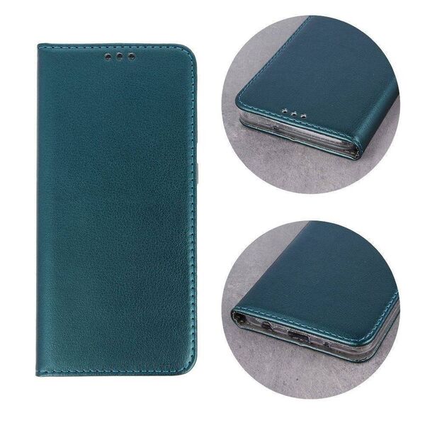 Case XIAOMI POCO M4 PRO 5G Wallet with a Flap Leatherette Holster Magnet Book dark green 5900495962164