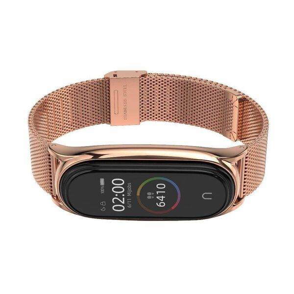 Strap for XIAOMI MI BAND 6 / 6 NFC / 5 / 7 Tech-Protect Milaneseband pink 0795787712320