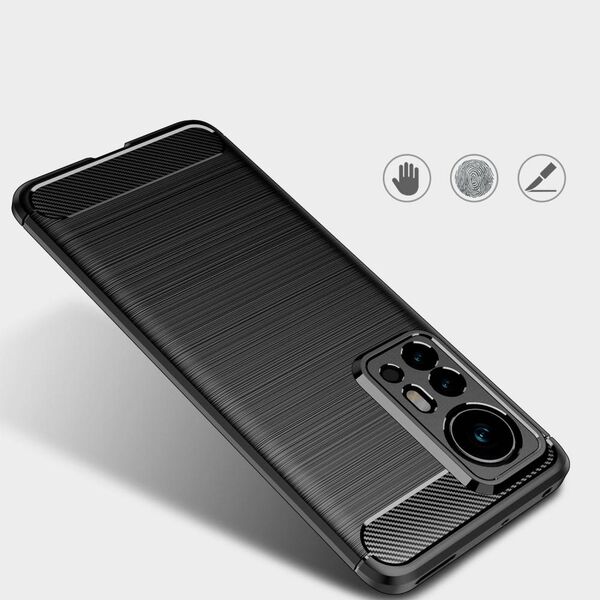 Case XIAOMI 12 PRO Nexeri TPU Premium Carbon black 5904161126317