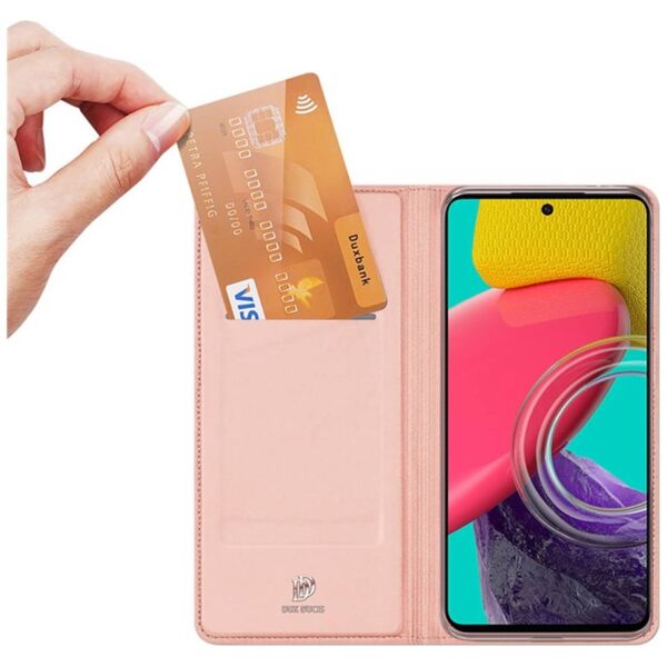 Case SAMSUNG GALAXY M53 5G with a Flip Dux Ducis Skin Leather light pink 6934913038307