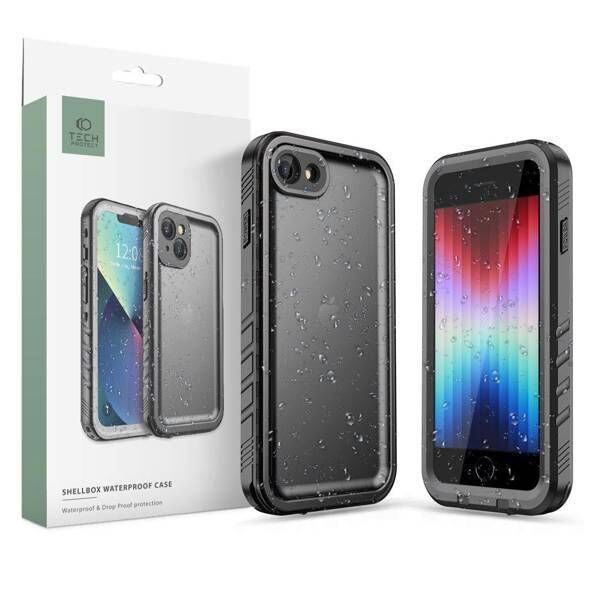 Case IPHONE SE 2022 / SE 2020 / 7 / 8 Tech-Protect Shellbox IP68 black 9589046924446