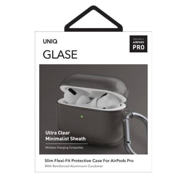 UNIQ case Glase AirPods Pro smoke/smoke 8886463672990