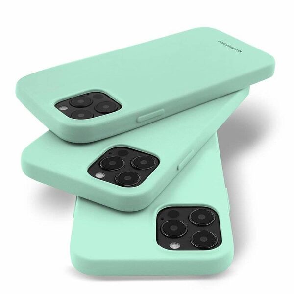 Case IPHONE 14 Matte Silicone Mercury Soft Jelly mint 8809887822253