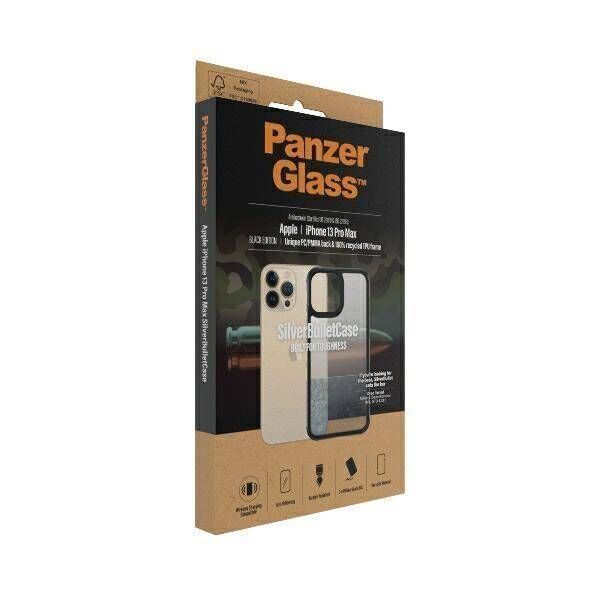 Case IPHONE 13 PRO MAX PanzerGlass ClearCase Antibacterial Military (0345) Grade Strawberry 5711724003455