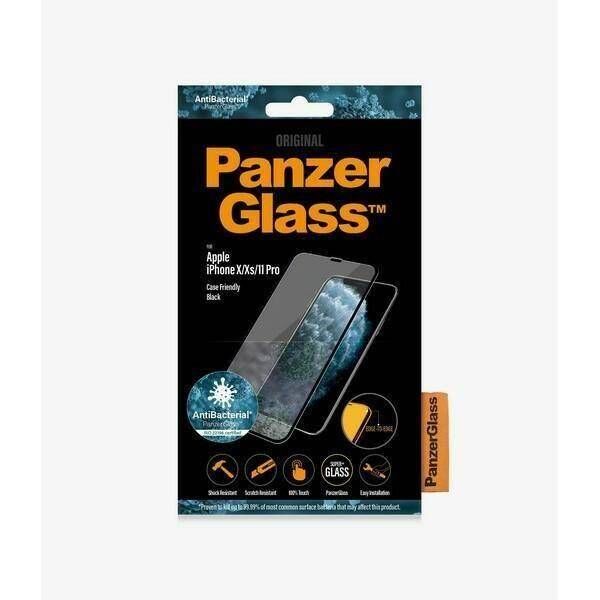 Tempered Glass 5D IPHONE X / XS / 11 PRO PanzerGlass E2E Super+ Case Friendly black 5711724026645