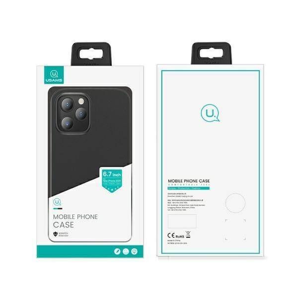 Case IPHONE 12 PRO MAX USAMS Gentle (IP12PMQR01) black 6958444924588