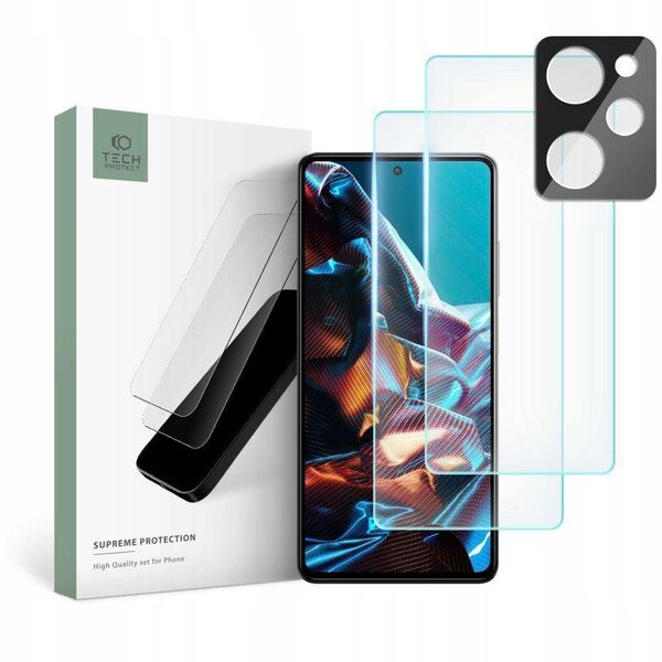 Tempered Glass XIAOMI POCO X5 PRO 5G Tech-Protect Supreme Set Clear 9490713933244