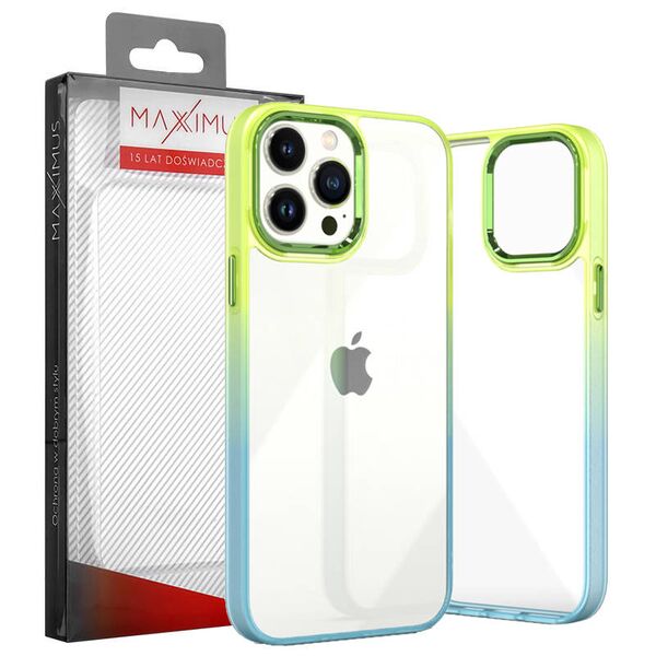 Case IPHONE 11 PRO MAX MX Rainbow green-blue 5901313078838