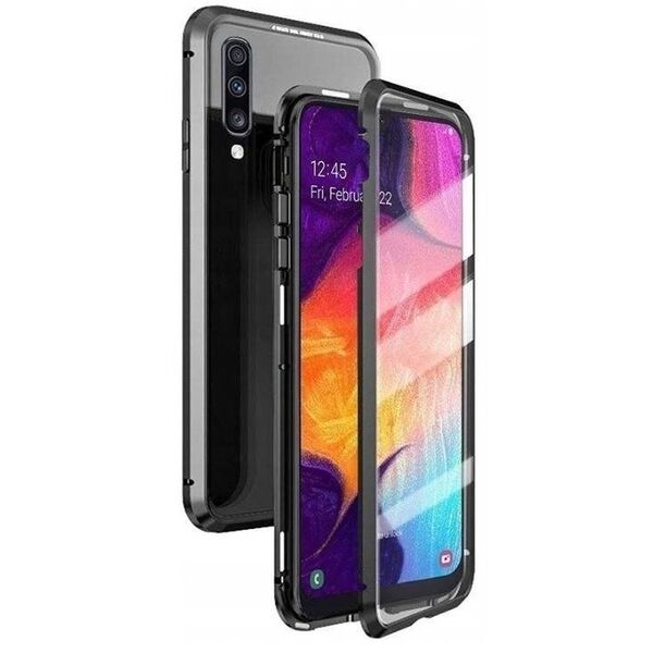 Case XIAOMI REDMI NOTE 12 PRO 4G  Double Magnetic 360° Aluminum and Tempered Glass black 5904161137306