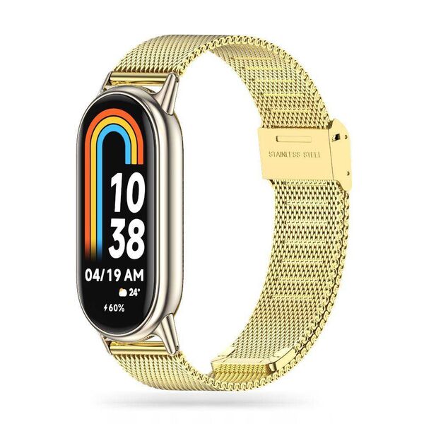 Strap for XIAOMI MI BAND 8 / 8 NFC Tech-Protect Milaneseband gold 9490713935149