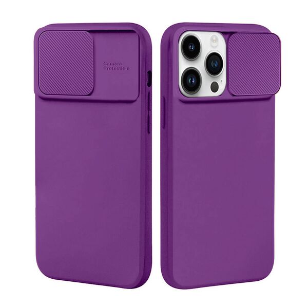 Case XIAOMI REDMI NOTE 12 5G Silicone with Camera Cover Nexeri Silicone Lens dark purple 5904161137931