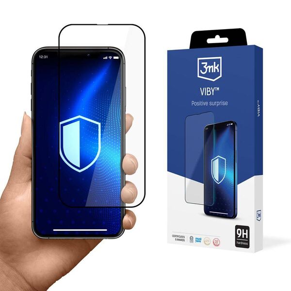 Tempered Glass 5D IPHONE 13 PRO MAX 3MK VibyGlass black 5903108520942