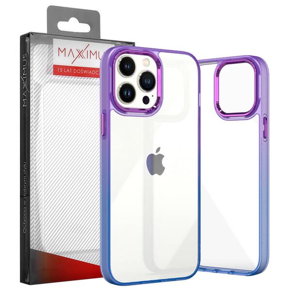 Case APPLE IPHONE 15 PRO MX Rainbow purple-blue 5901313079651