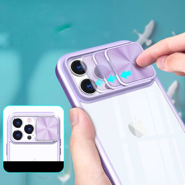 Case APPLE IPHONE 15 PLUS Camslider purple 5904161139461