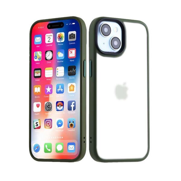 Case IPHONE 11 MX Ribbed Cam green 5901313079910