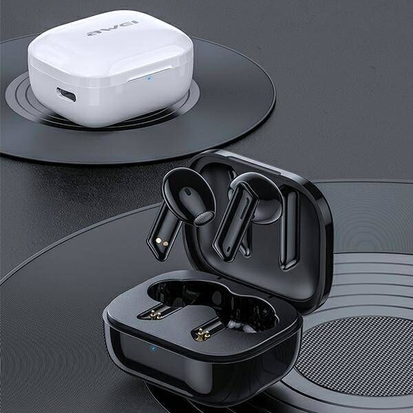 Bluetooth 5.1 TWS Headphones + AWEI Docking Station (T36) black 6954284091855