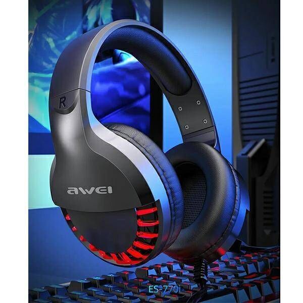 AWEI Gaming Headset with Microphone (ES-770i) black 6954284000703