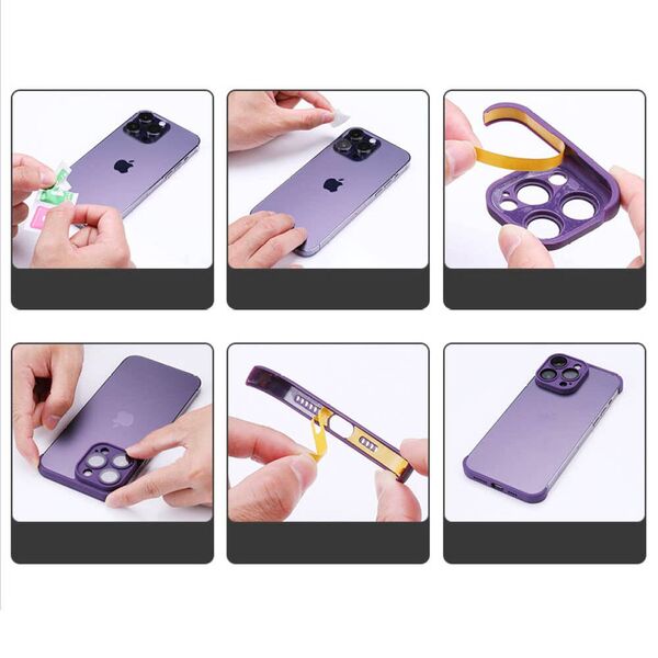 Case IPHONE 11 Edge and Lens Protector purple 5904161140863