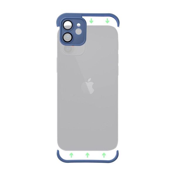 Case IPHONE 11 Edge and Lens Protector blue 5904161140870