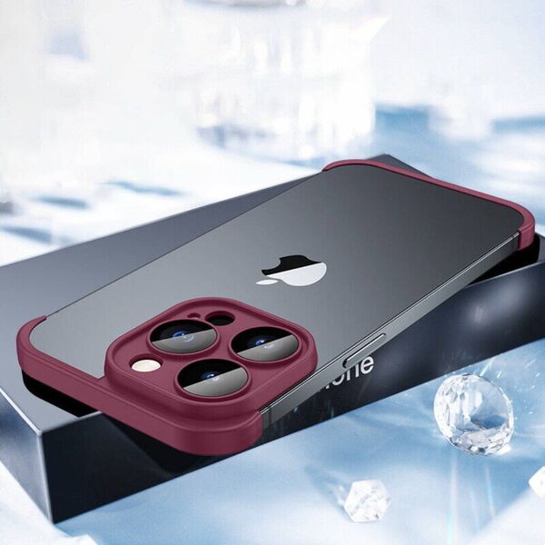 Case IPHONE 14 PLUS Edge and Lens Protector maroon 5904161141143