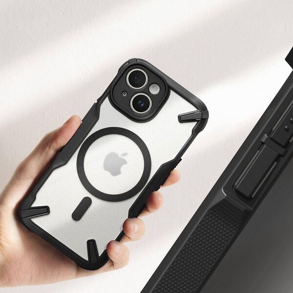 Case APPLE IPHONE 15 PLUS Ringke Fusion-X MagSafe Matte black 8809919308441