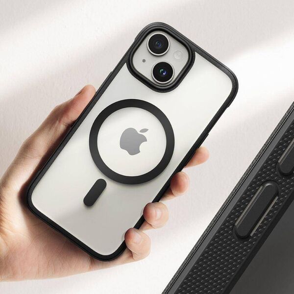 Case APPLE IPHONE 15 Ringke Fusion Bold Matte Black transparent 8809919309080