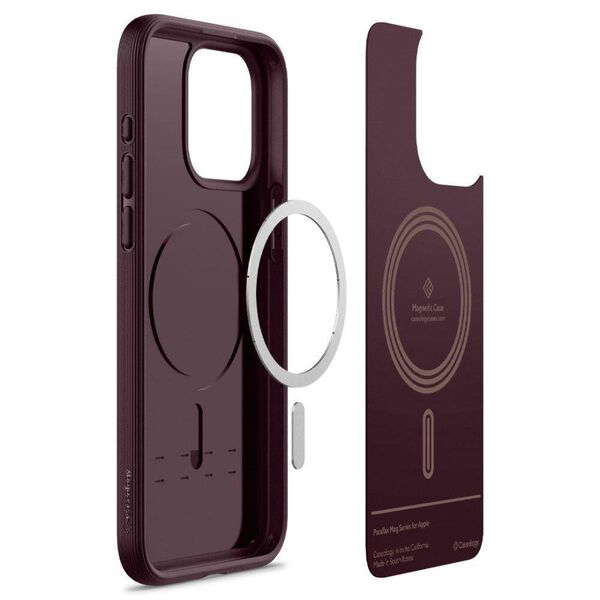 Case APPLE IPHONE 15 PRO MAX Caselogy Parallax Mag MagSafe burgundy 810083833545