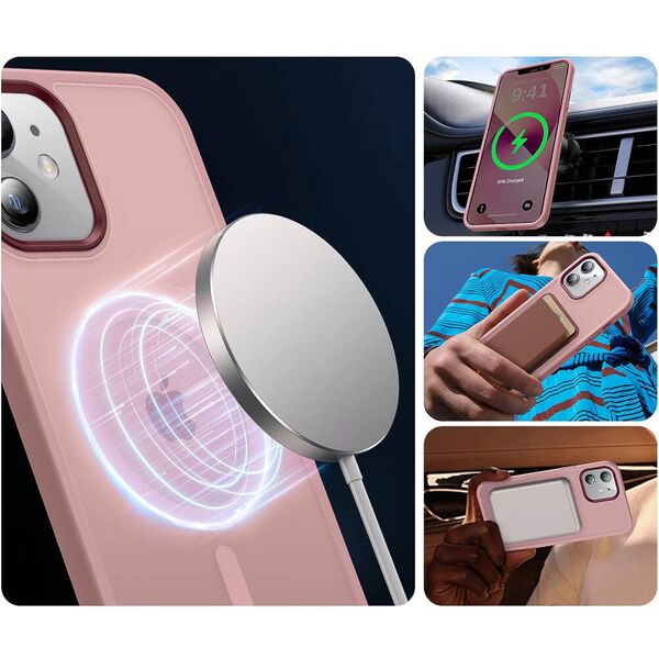 Case IPHONE 14 PRO MAX Matt MagSafe light pink 5904161142683